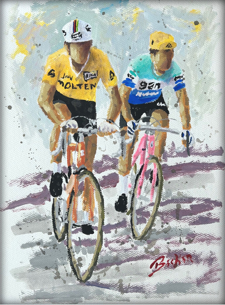 Merckx vs Poulidor – The Bicycle Art of Robby Becker